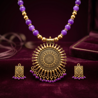 Party Bridal Necklace and Earrings Jewelry Set